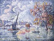 Paul Signac flood at the pont royal oil painting reproduction